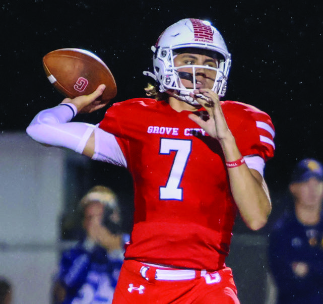 Senior quarterback Ethan Wiley, in a file photo from last season.