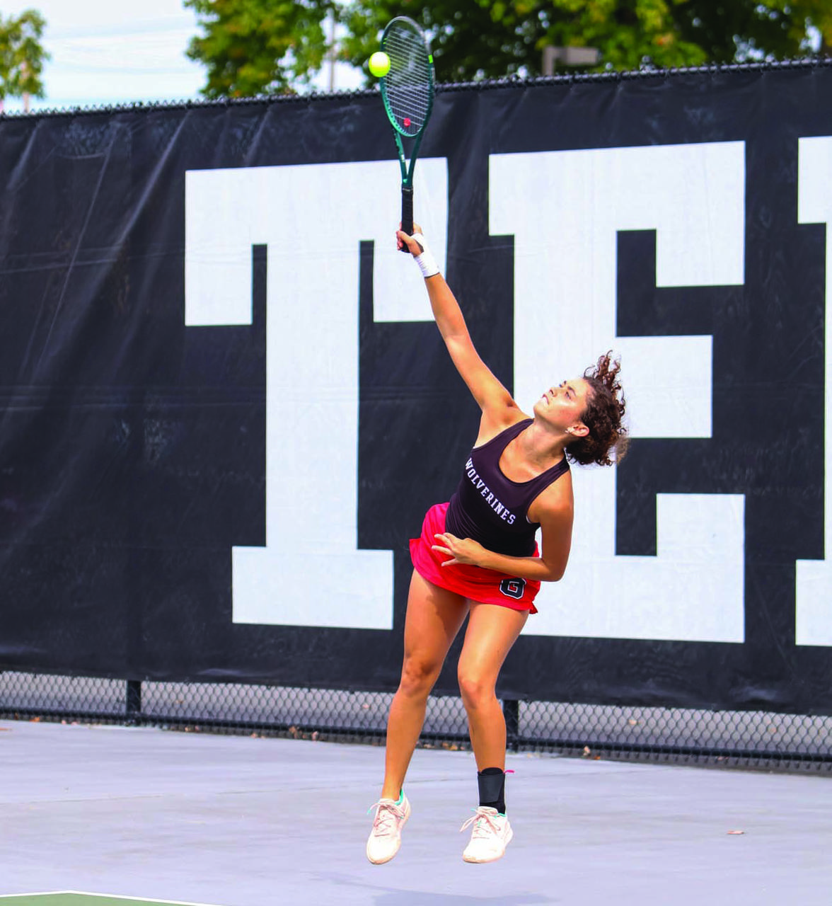 The women’s tennis team won their match against Franciscan.