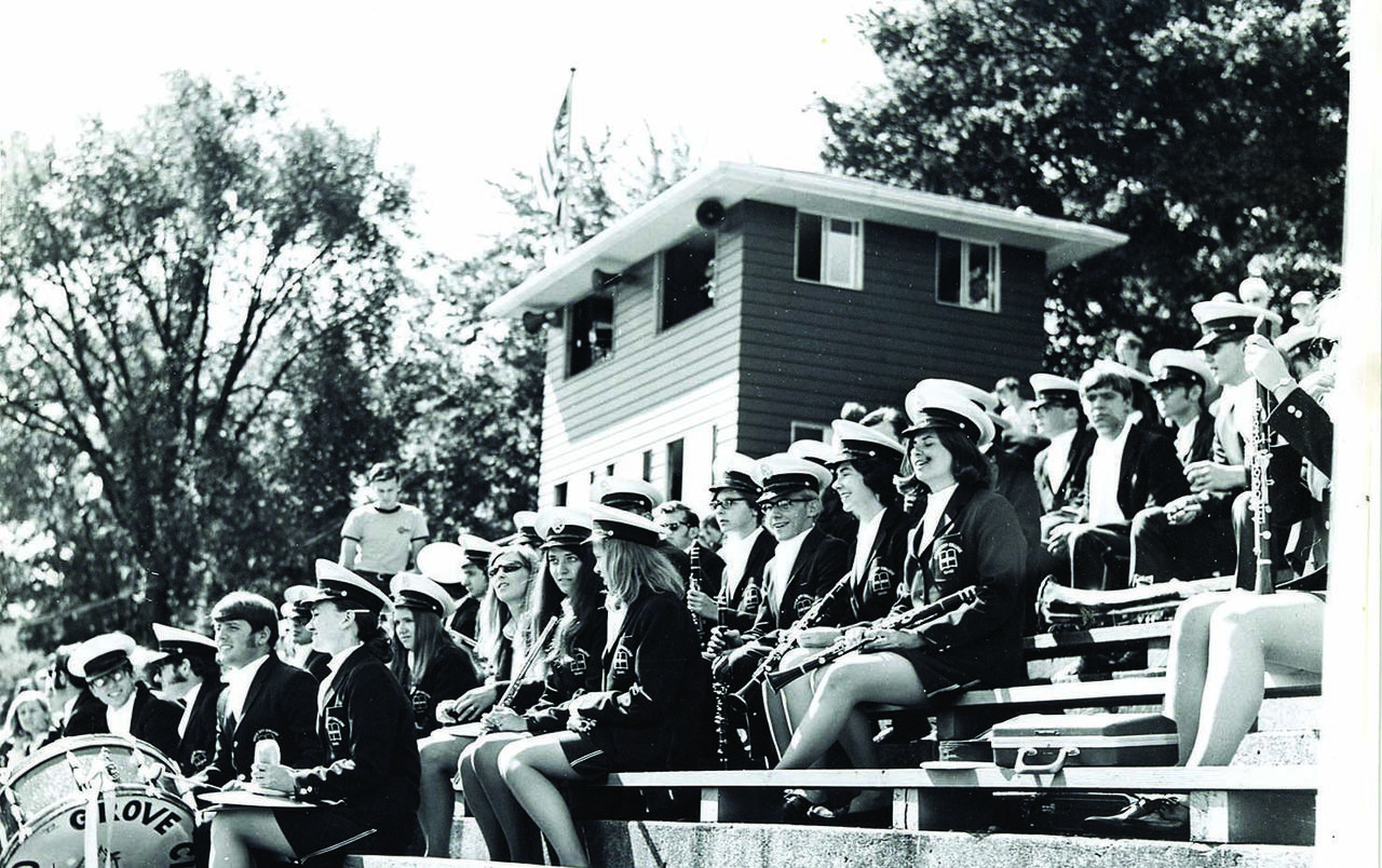 Welcome back class of 1970! Though many years ago, the Grove City College Marching Band remains as steadfast and talented as it did during this event at what was then known as the 
