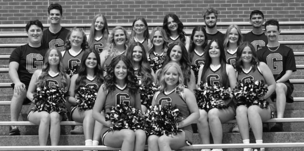 The 2025 cheer squad posing together during their annual media day.