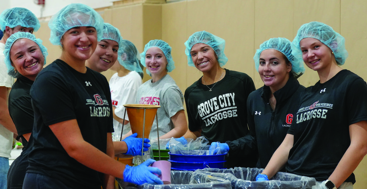 Students package 70,000 meals