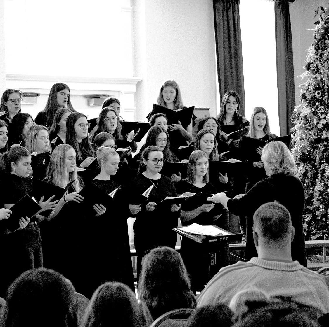 The GCC Singers performing under the baton of Dr. Paparone.