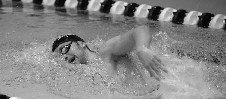Senior Nathan Beukema won the 100 free and anchored the victorious men's 200 free relay.