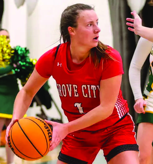 Senior Reese Hasley tallied eight points and three steals vs. Thiel.