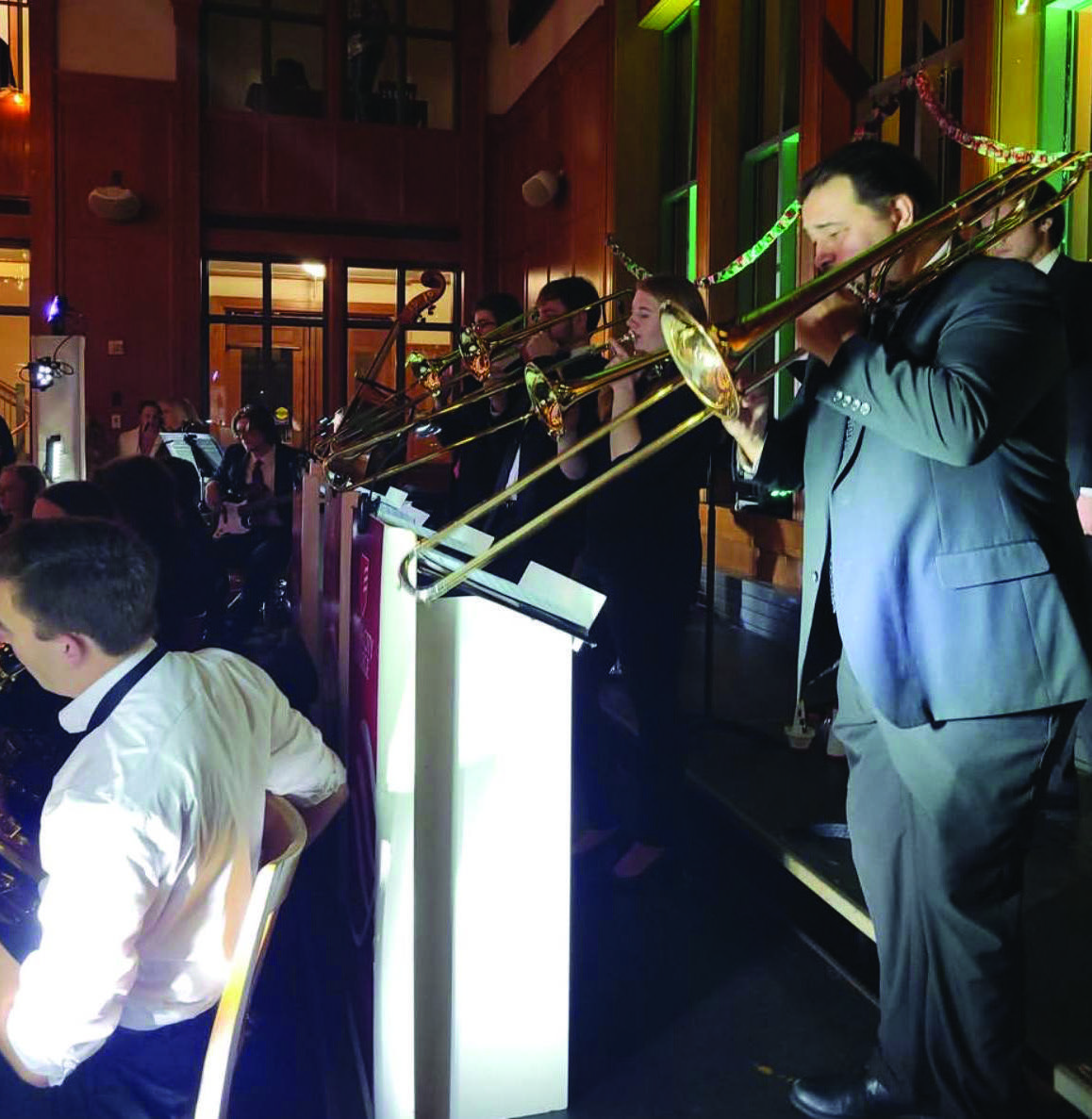 The Jazz Band performs at the Winter Ball.