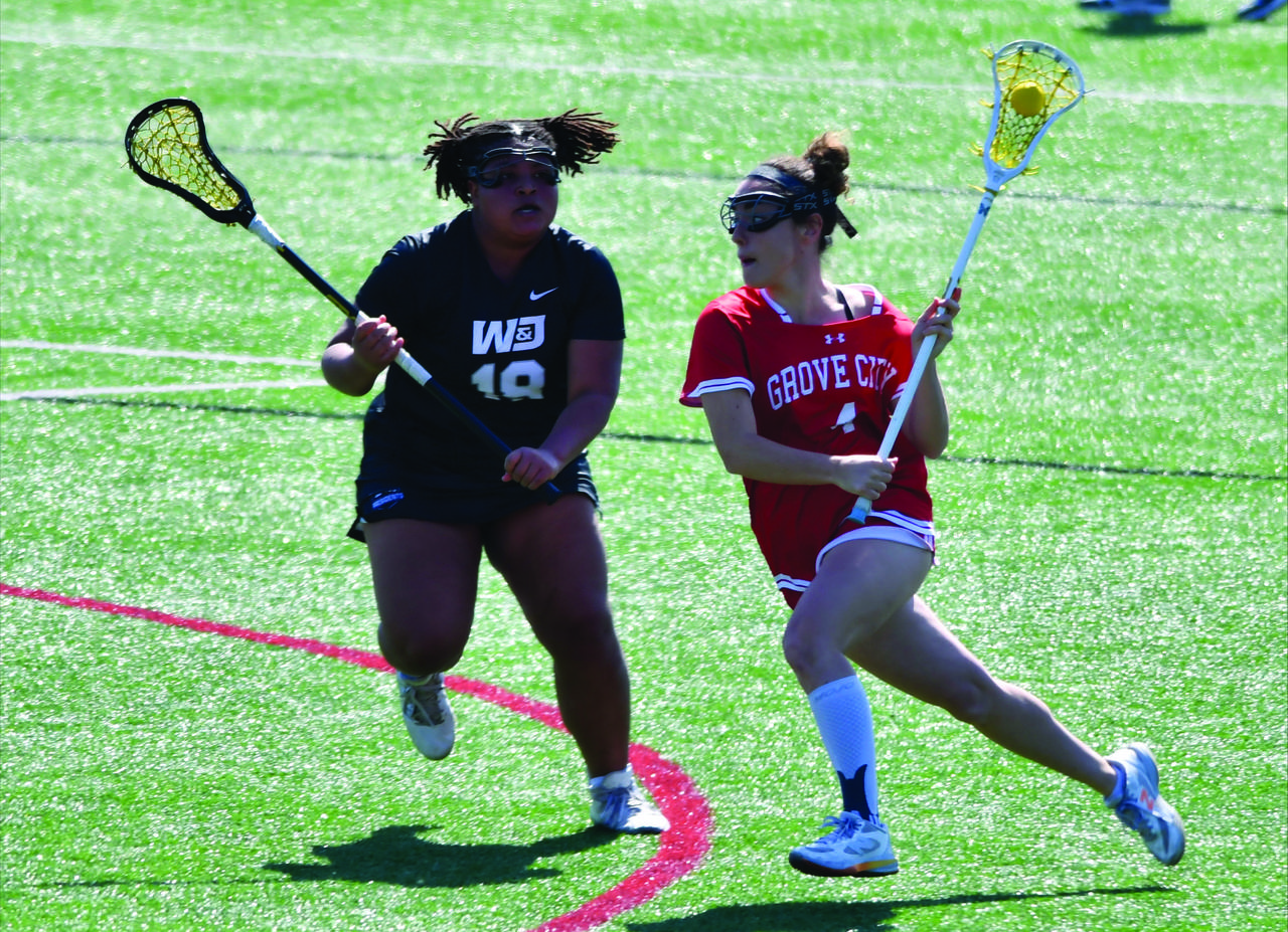Senior attacker Jackie Rowell recorded three goals against W&J.