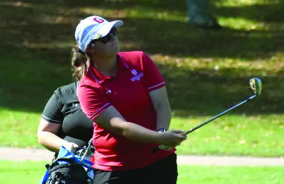 Below, senior Hailey Munoz placed ninth at Rossin Invite.