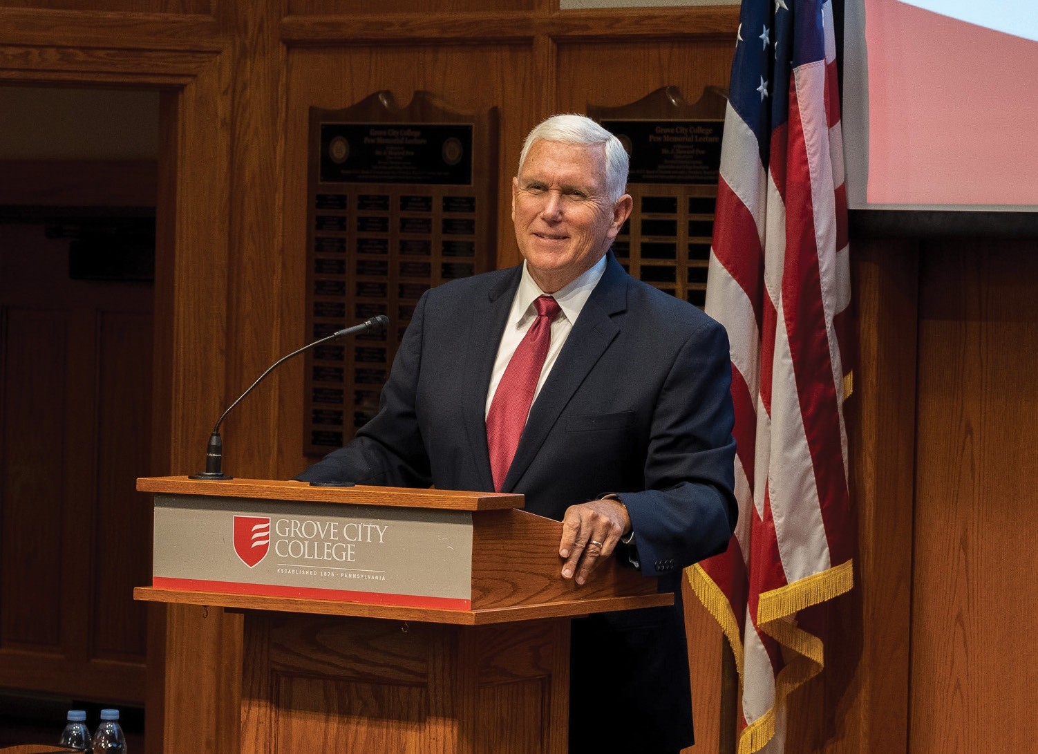 Pence returns