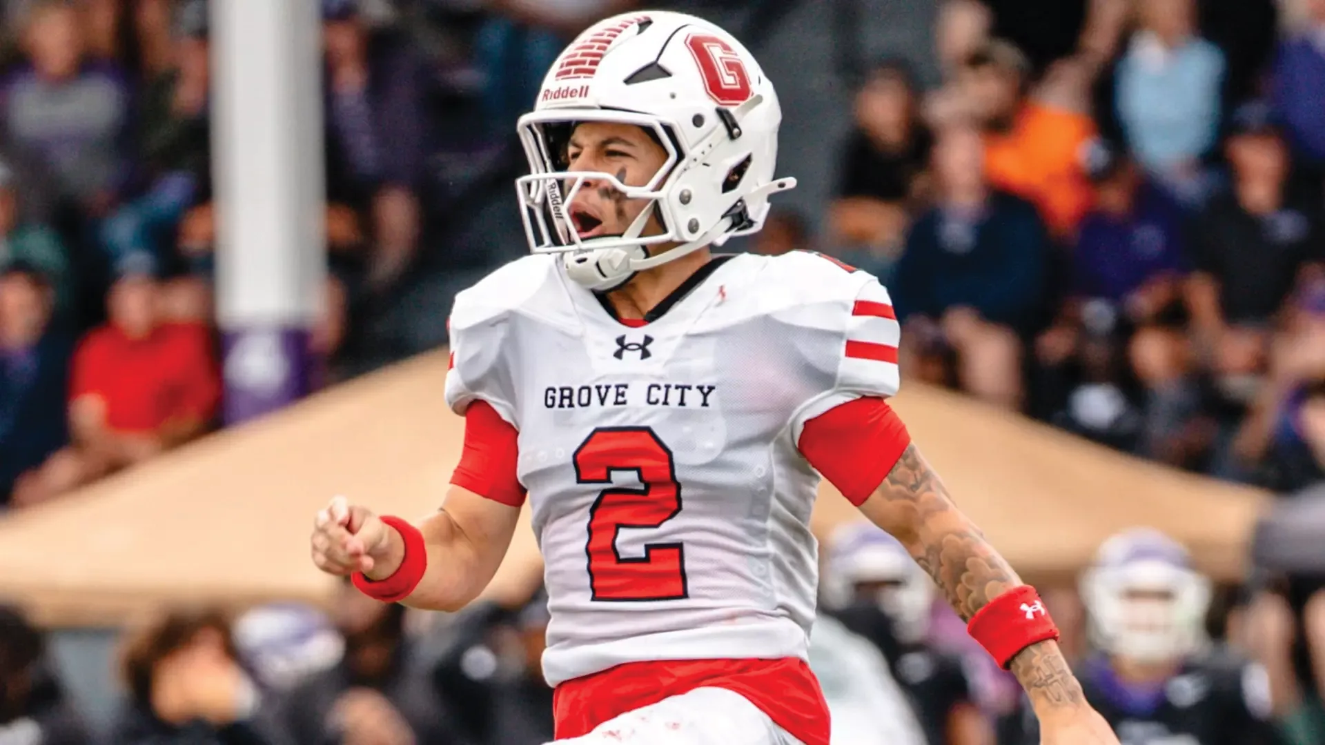 Football earns dominant first win